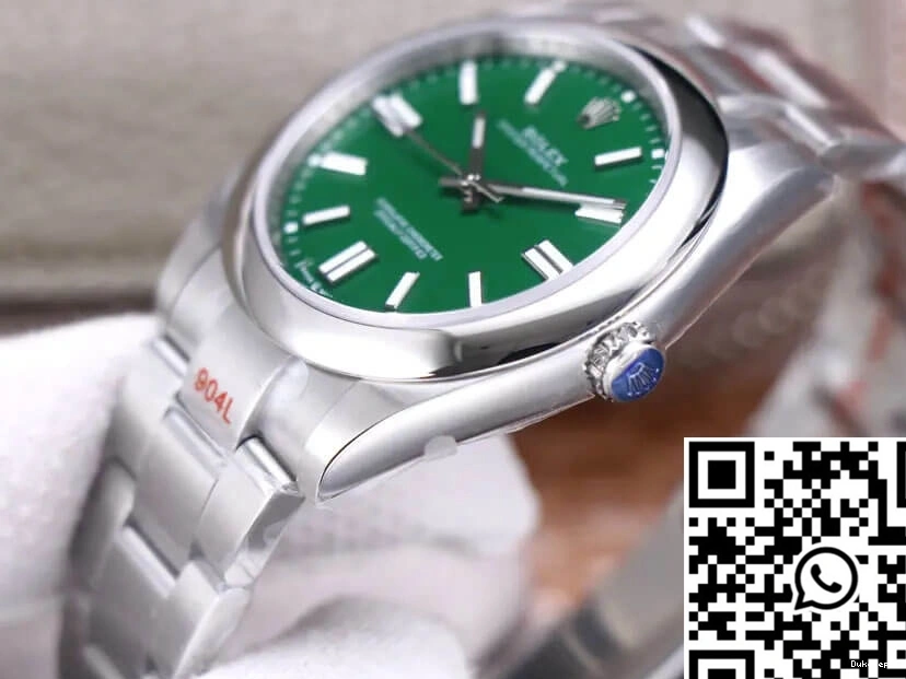 M124300-0005 Rolex Dial Factory Perpetual 41MM EW Oyster Green 0320